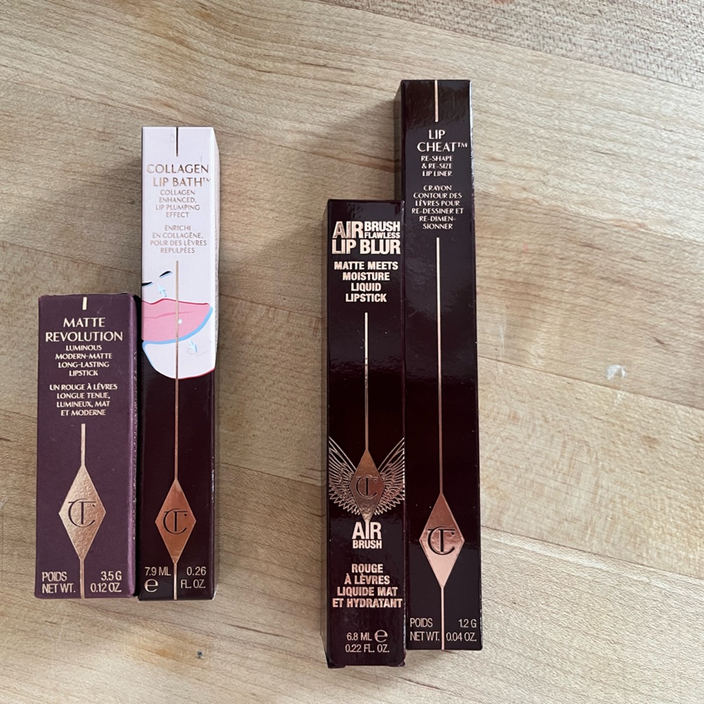 ✨NEW & UNUSED ✨ Charlotte Tilbury lip bundle 💋